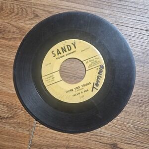 Travis & Bob – Tell Him No Sandy Record Company 1959 3-59 Vinyl 45 RPM 12" VG/VG
